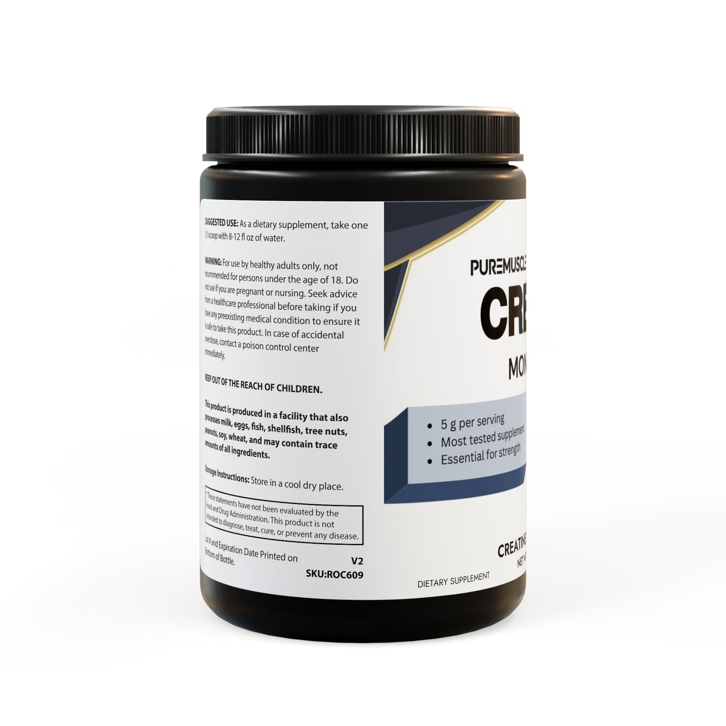 Creatine Monohydrate Supplement (300g, 10.58oz)