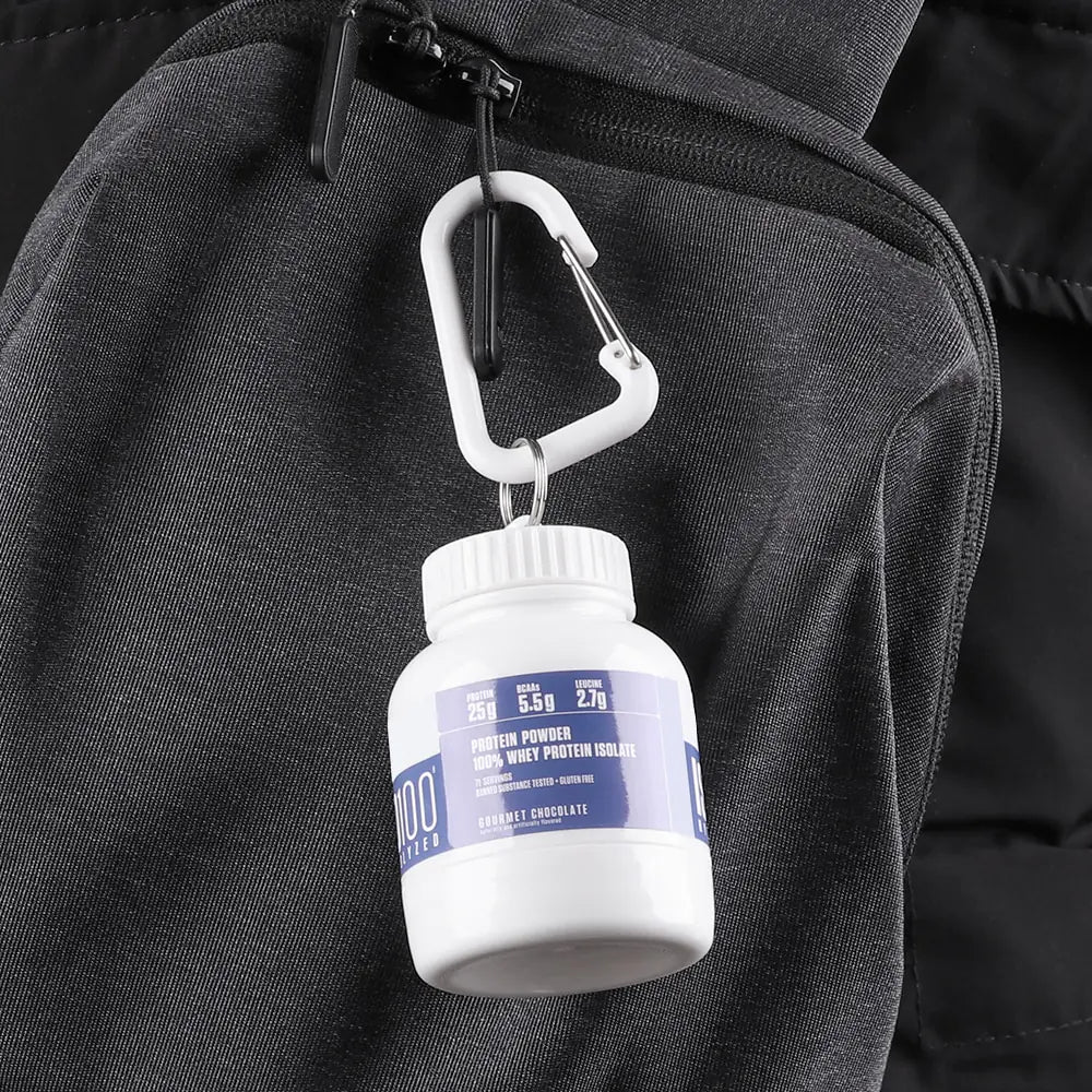 Portable Protein Powder Bottle With Whey Keychain